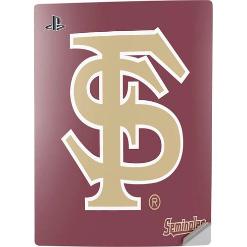 Florida State FSU Seminoles Initials PS5 Digital Edition Console Skin